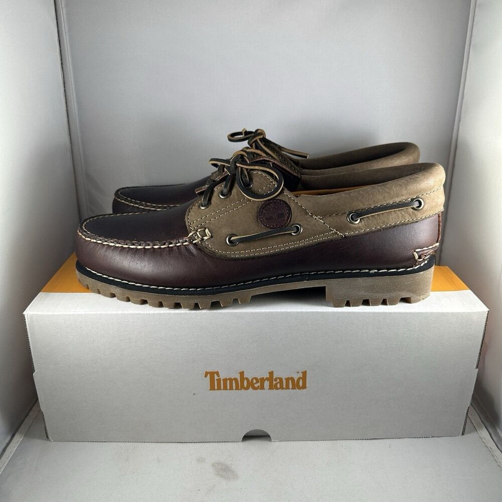 NEW Timberland Icon 3-Eye Classic Lug Shoes Men’s 9.5 Burgundy Full Grain $190